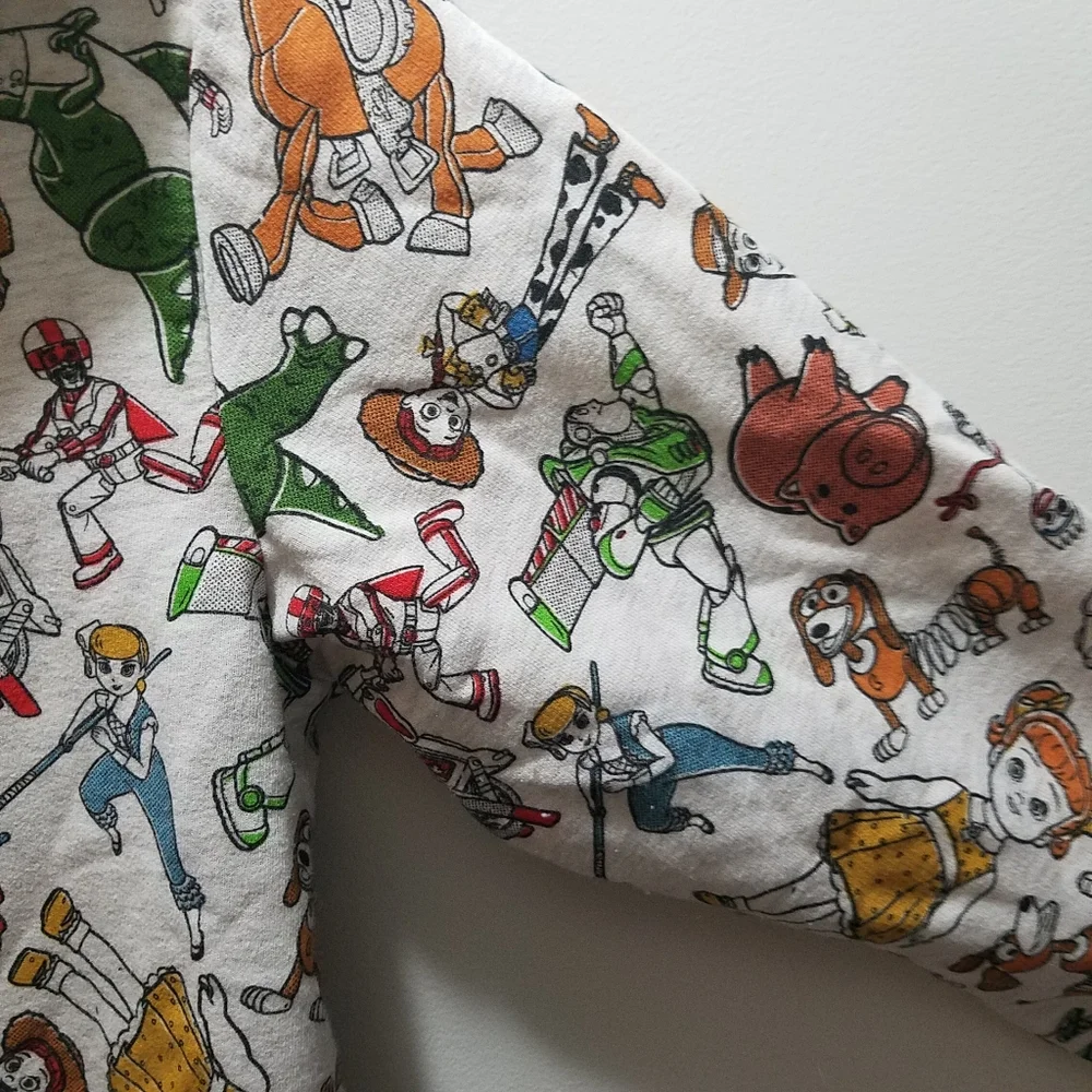 Pixar Toy Story 4 Character Cartoon Print Kids Hoodie Zip 9/10 Disney Sweatshirt - Picture 9 of 13